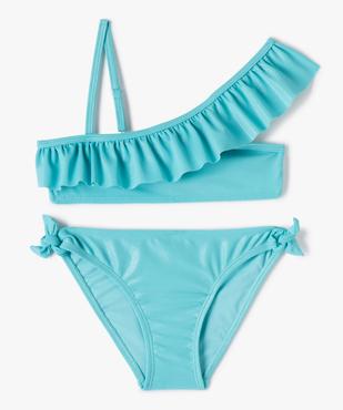 Maillot de bain fille en matière irisée avec volant vue1 - GEMO (ENFANT) - GEMO