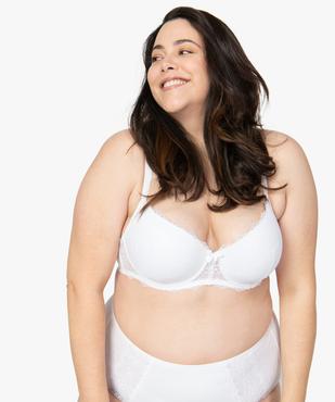 Soutien-gorge avec armatures et bonnets moulés surmontés de dentelle vue1 - GEMO(HOMWR FEM) - GEMO