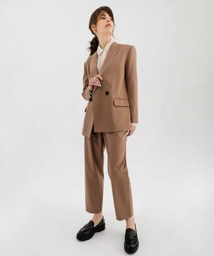 Veste blazer coupe oversize fermeture croisée femme vue5 - GEMO(FEMME PAP) - GEMO