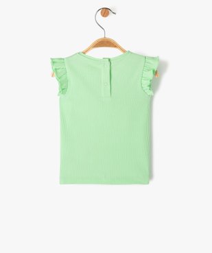 Débardeur en maille côtelée à volants bébé fille vue3 - GEMO(BEBE DEBT) - GEMO