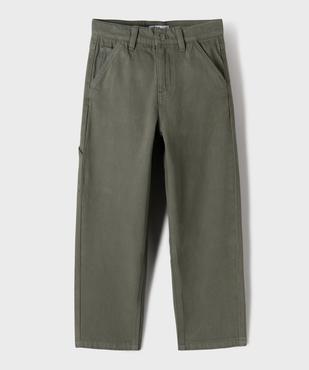 Pantalon wide leg en coton garçon vue1 - GEMO (ENFANT) - GEMO