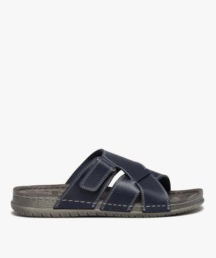 Mules confort multibrides croisées homme vue1 - GEMO (CASUAL) - GEMO