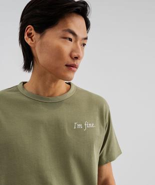 Pyjashort uni en maille piquée homme vue2 - GEMO 4G HOMME - GEMO