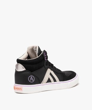 Baskets femme mid-cut unies à lacets - Alma Planète vue4 - ALMA PLANETE - GEMO