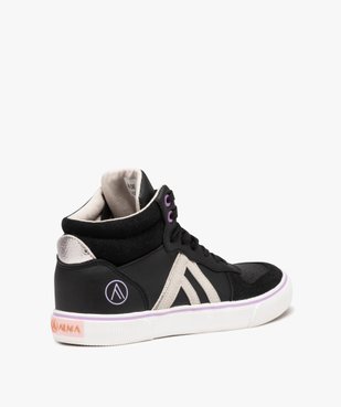 Baskets femme mid-cut unies à lacets - Alma Planète vue4 - ALMA PLANETE - GEMO