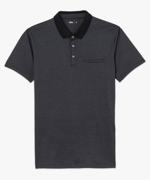 Polo homme à fines rayures et manches courtes vue4 - GEMO (HOMME) - GEMO