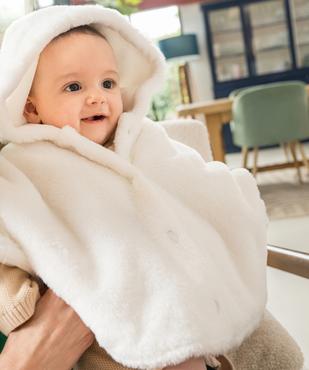 Cape à capuche - adapté au cosy - chaude et douillette bébé vue7 - GEMO(BB COUCHE) - GEMO