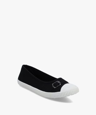 Ballerines femme en toile avec bout renforcé vue2 - GEMO (SPORTSWR) - GEMO