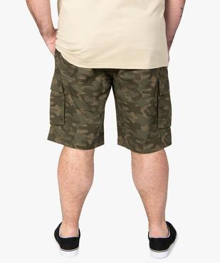 Bermuda homme grande taille multipoches imprimé vue3 - GEMO (HOMME) - GEMO