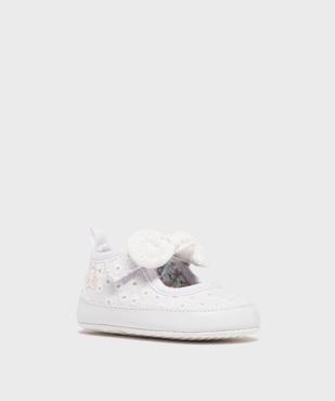 Chaussons de naissance babies en broderie anglaise bébé fille - LuluCastagnette vue2 - LULU CASTAGNETTE GEMO FOR GOOD - GEMO