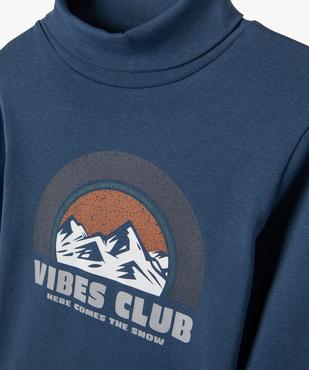 Tee-shirt col roulé imprimé garçon vue2 - GEMO 4G GARCON - GEMO