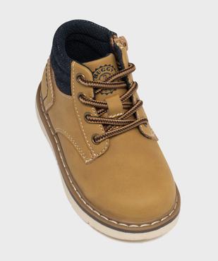 Chaussures montantes à lacets et zip bébé garçon vue5 - BUGGY - GEMO
