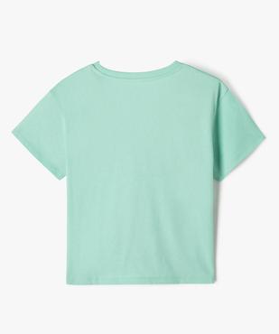 Tee-shirt à manches courtes avec motif palmier fille vue3 - GEMO (JUNIOR) - GEMO