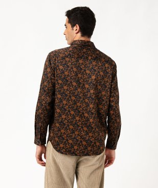 Chemise manches longues imprimée coupe droitie homme vue4 - GEMO (HOMME) - GEMO