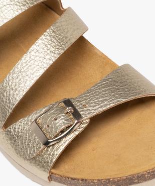 Mules métallisées avec brides à boucle femme - Valentina Baldano vue13 - VALENTINA BALDA - GEMO