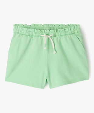 Short en maille avec taille élastique fille vue1 - GEMO 4G FILLE - GEMO