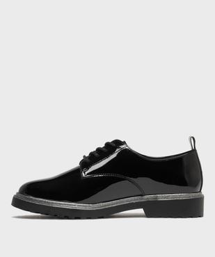 Derbies vernis avec semelle bordée de paillettes femme - Follow Me vue3 - FOLLOW ME - GEMO