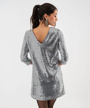 Robe à sequins recto verso à manches 3/4 femme vue4 - GEMO(FEMME PAP) - GEMO