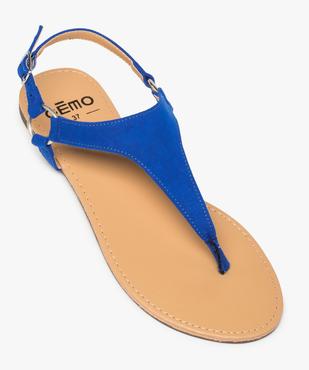 Nu-pieds femme unis à entredoigt et bride au talon vue5 - GEMO (CASUAL) - GEMO