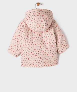 Manteau imperméable à capuche avec doublure chaude bébé fille vue4 - GEMO(BEBE DEBT) - GEMO