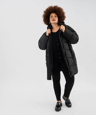 Doudoune longue à capuche femme grande taille vue4 - GEMO 4G GT - GEMO