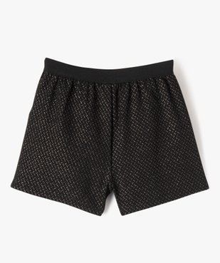 Short de cérémonie à motifs pailletés fille vue4 - GEMO (ENFANT) - GEMO