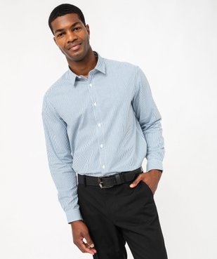 Chemise rayée coupe Regular homme vue1 - GEMO 4G HOMME - GEMO