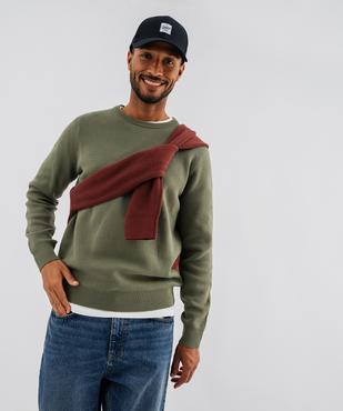 Pull en coton à col rond homme vue4 - GEMO (HOMME) - GEMO