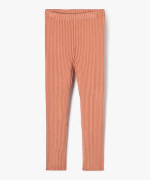 Pantalon leggings en maille côtelée fille vue1 - GEMO 4G FILLE - GEMO