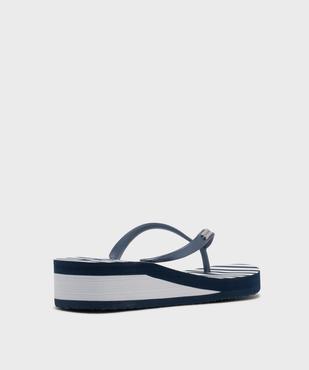 Tongs de plage à talon compensé femme - LuluCastagnette vue4 - LULUCASTAGNETTE - GEMO