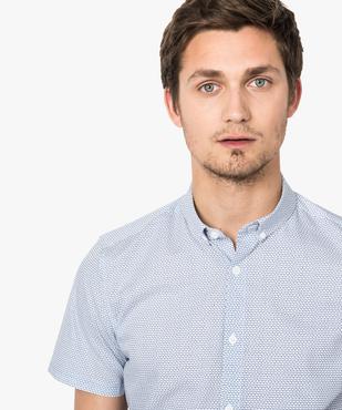 Chemise à motifs à manches courtes vue2 - GEMO (HOMME) - GEMO