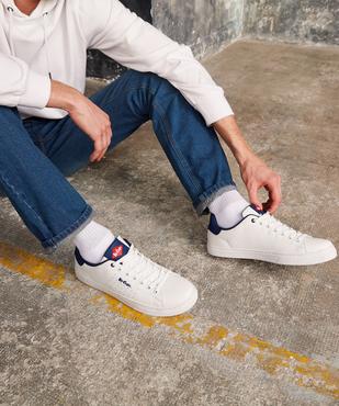 Baskets homme tige basse unie à lacets – Lee Cooper Smart Dessus matière synthétique lisse vue6 - LEE COOPER - GEMO