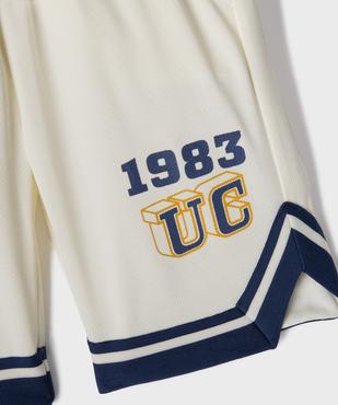 Short de sport aux finitions contrastantes garçon - Camps United vue2 - CAMPS - GEMO