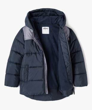 Blouson à capuche matelassé et déperlant garçon vue2 - PREMIER PRIX BY GEMO - GEMO