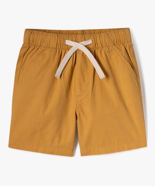 Bermuda en toile légère à taille élastiquée garçon vue5 - GEMO (ENFANT) - GEMO