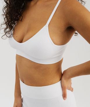 Brassière triangle sans armatures avec mousses amovibles vue10 - GEMO 4G FEMME - GEMO