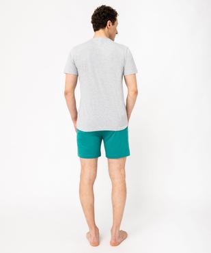 Pyjashort en coton imprimé homme - One Piece vue3 - ONE PIECE - GEMO