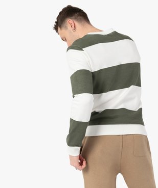 Sweat homme bicolore à rayures  vue3 - GEMO (HOMME) - GEMO