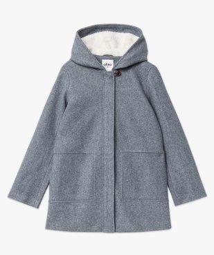 Manteau court zippé à capuche doublée sherpa femme vue4 - GEMO(FEMME PAP) - GEMO