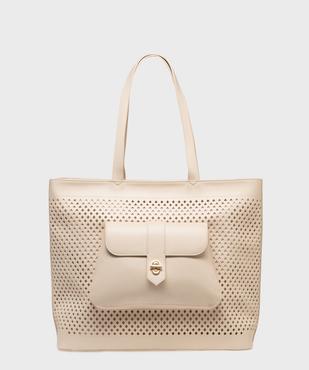 Sac cabas grand format ajouré femme vue2 - GEMO (ACCESS) - GEMO