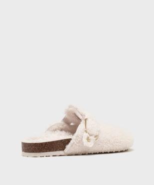 Sabots d’intérieur en sherpa avec boucle femme - LuluCastagnette vue4 - LULUCASTAGNETTE - GEMO