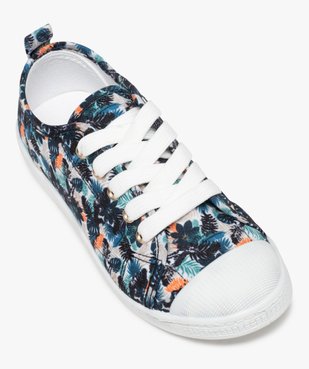 Baskets fille en toile à bout renforcé fermeture lacets vue5 - GEMO (ENFANT) - GEMO