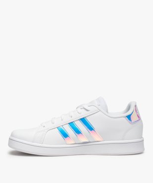 Baskets femme à bandes irisées – Adidas Grand Court K vue3 - ADIDAS - GEMO