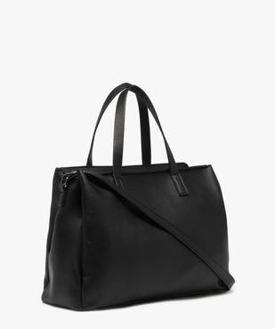Sac à main grand format en matière souple et grainée femme vue2 - GEMO (ACCESS) - GEMO