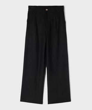 Pantalon large en lin et viscose fille vue1 - GEMO 4G FILLE - GEMO