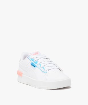 Baskets filles dessus en cuir uni avec détails brillants irisés - Puma vue2 - PUMA - GEMO