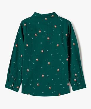 Chemise de Noël manches longues avec nœud papillon vue4 - GEMO (ENFANT) - GEMO