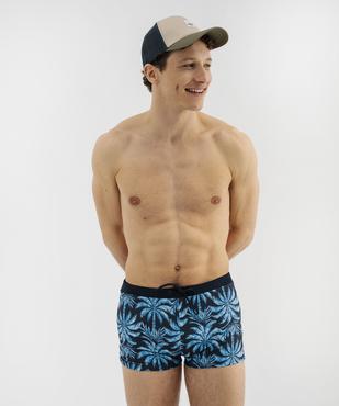 Maillot de bain boxer imprimé tropical homme vue1 - GEMO 4G HOMME - GEMO