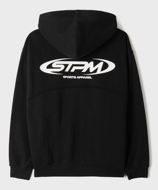 Sweat zippé à capuche coupe ample garçon vue3 - GEMO 4G GARCON - GEMO