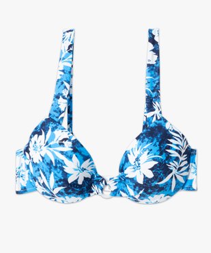 Haut de maillot de bain femme forme corbeille à armatures vue4 - GEMO (PLAGE) - GEMO